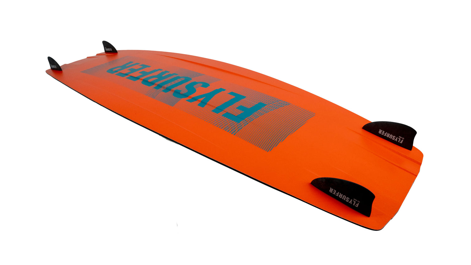 Oranžna kajt deska Flysurfer RADICAL8 s poudarkom na konstrukciji in dizajnu