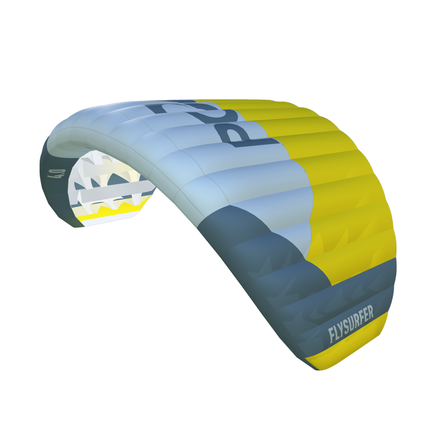 Flysurfer POW² – single skin parawing rendering