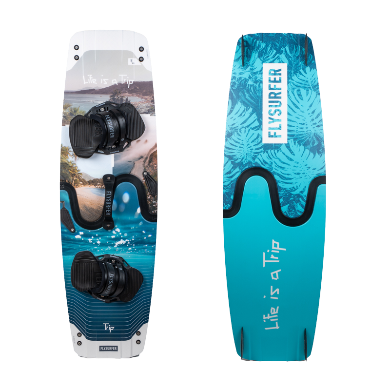 Flysurfer TRIP³ – splitboard front and back Ready to Ride