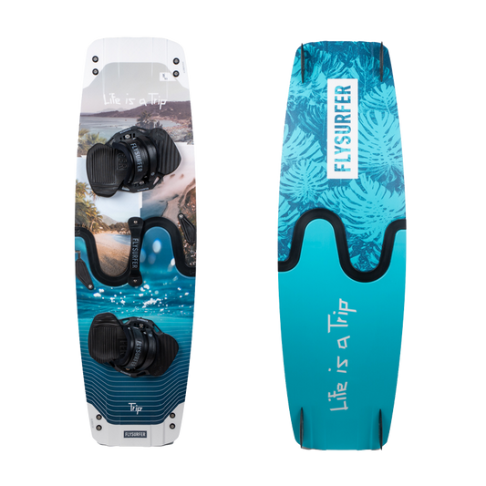 Flysurfer TRIP³ – splitboard front and back Ready to Ride